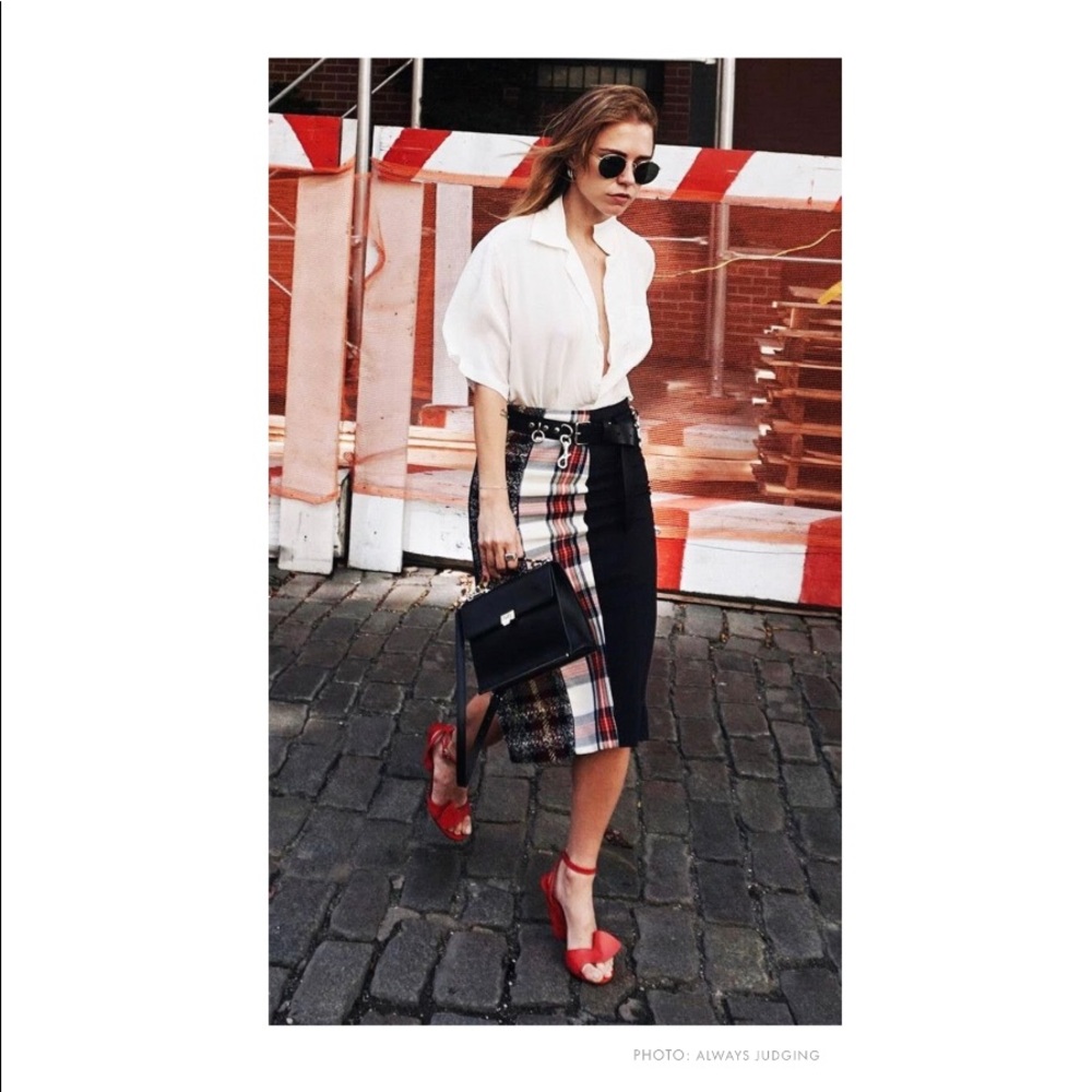 ACNE Plaid midi skirt *sold out*